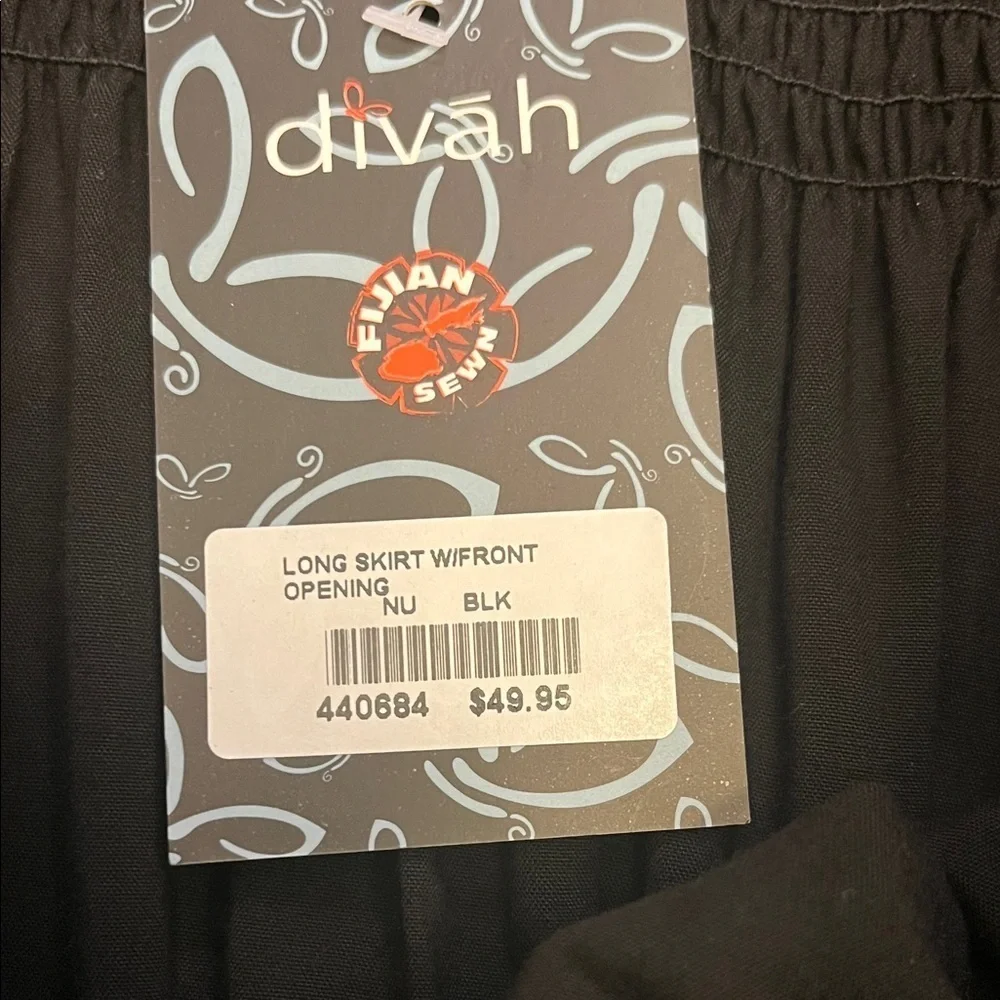 Divah  Elegant Black High-Low Skirt size L